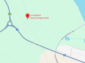Karta till Arvidsjaurs ÅVC