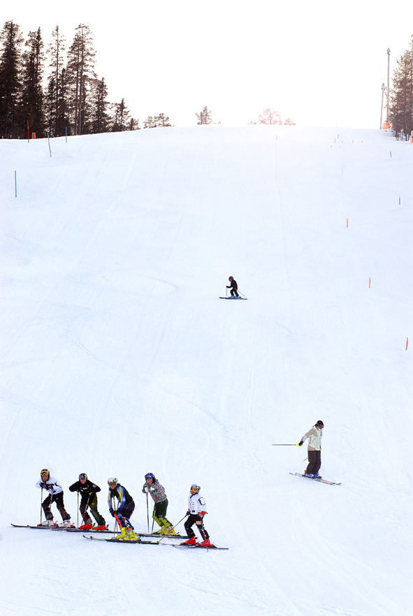 Prästberget, skidbacke, skidor, snö, backe