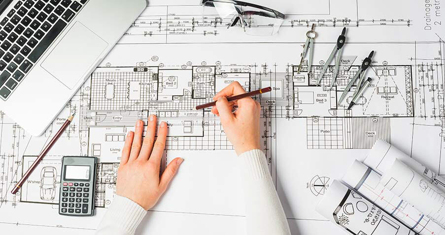 Bygglovsritning, digital, ritning
