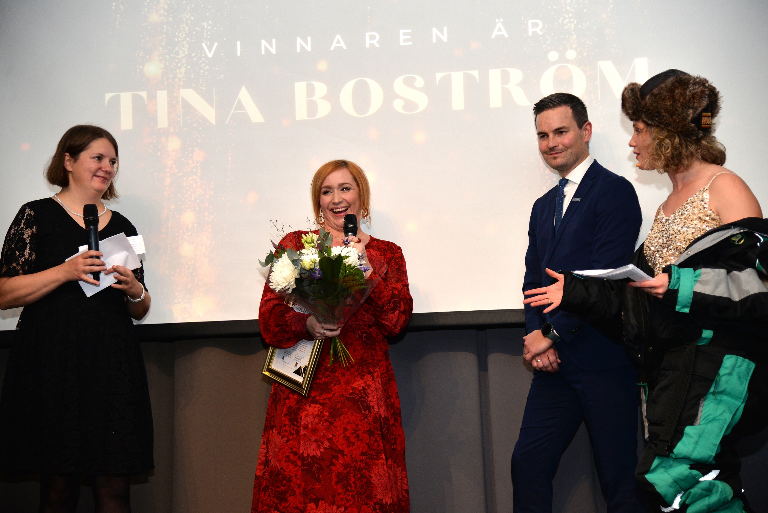 Tina Borström årets nyföretagare 2024, Tina Boström. Arvidsjaurgalan Amanda Colldén.