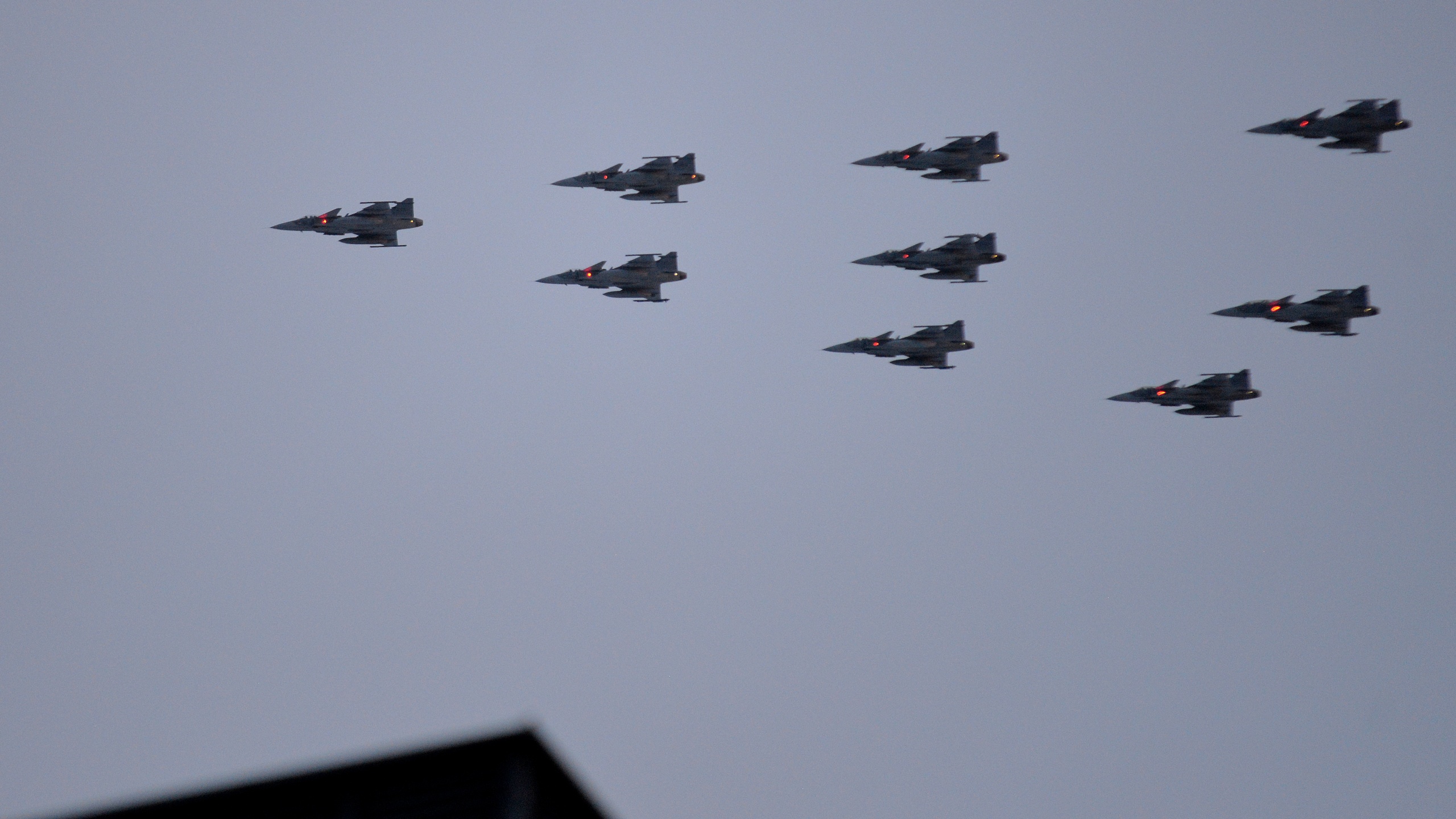 F 21, julhälsning med jag Gripen, 1 Foto Kent Norberg 241209.