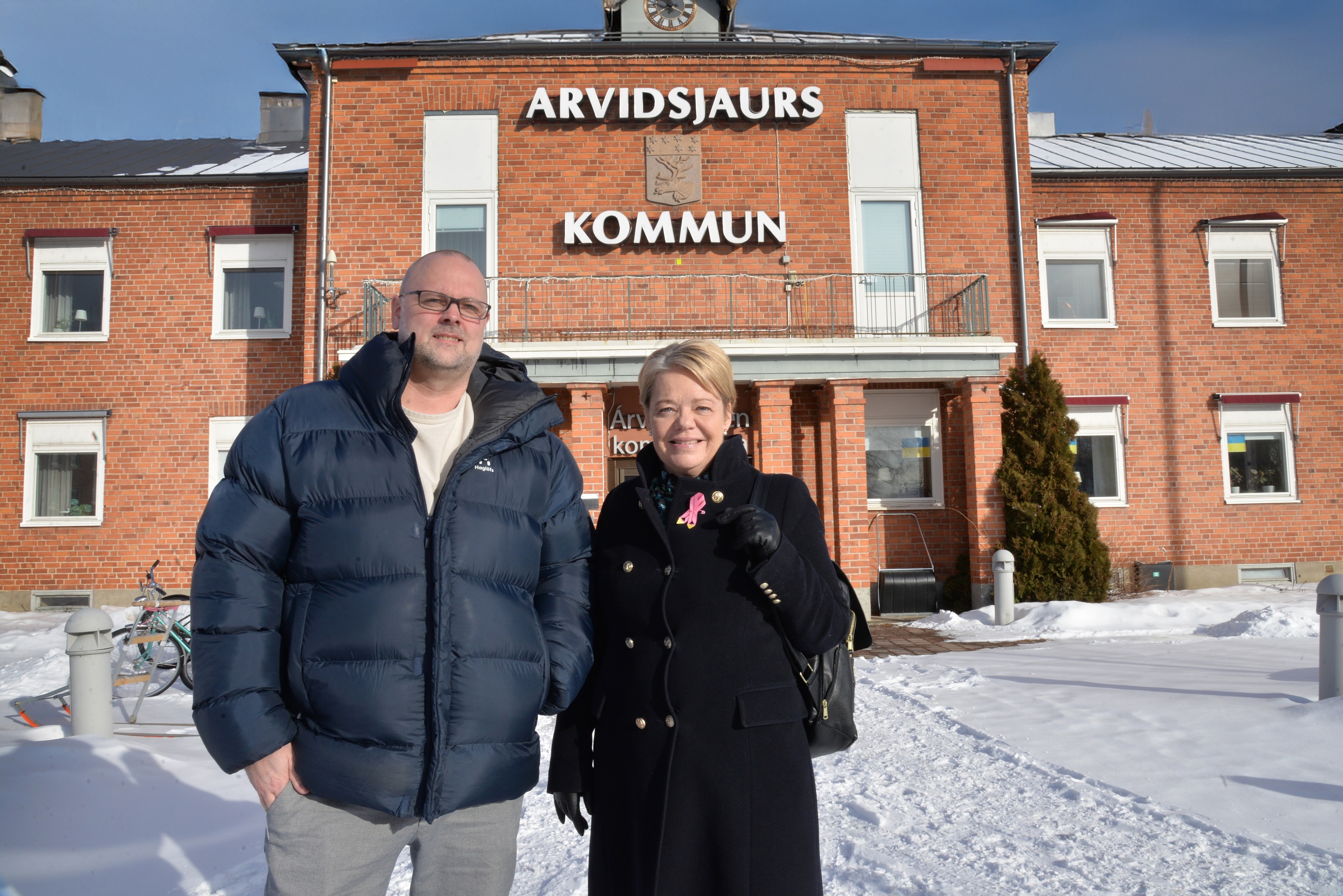 Kommunalrådet Marcus lundberg, landshövding Lotta Finstorp