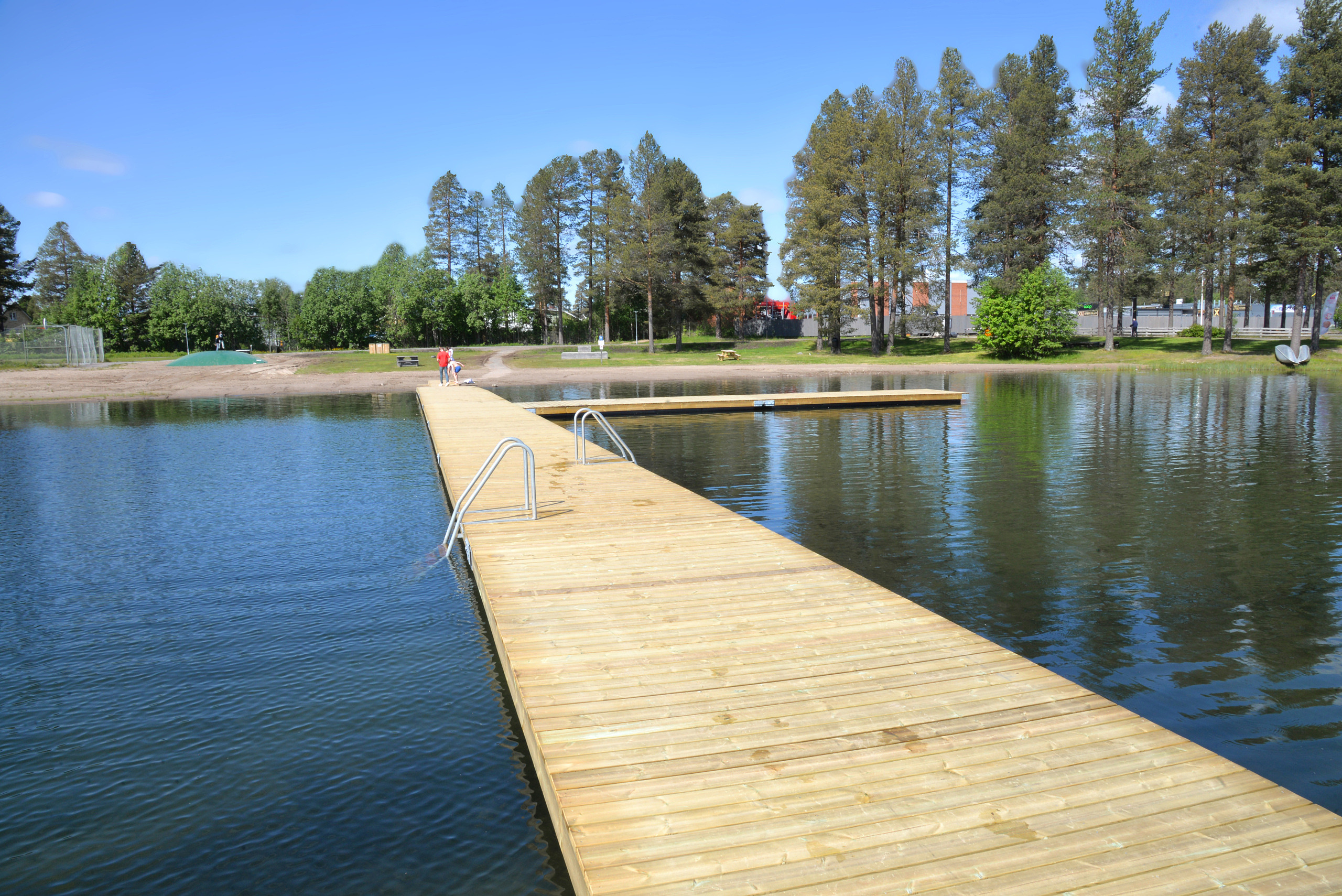 nya badbryggor på Camp Gielas, Tvättjärnen.