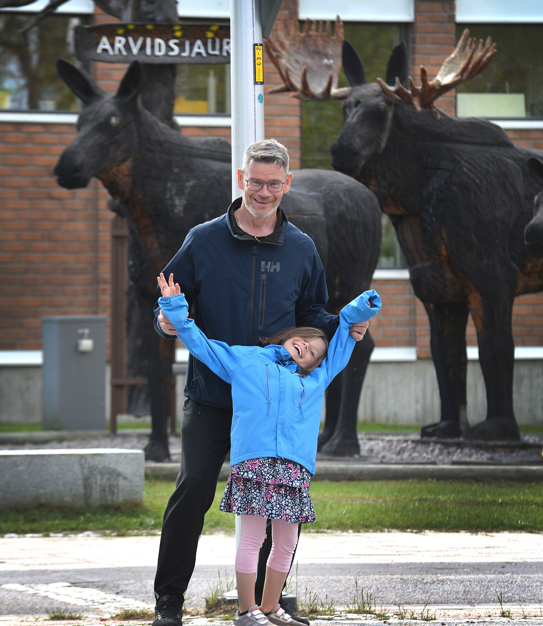 Lasse Forsgren med kompis
