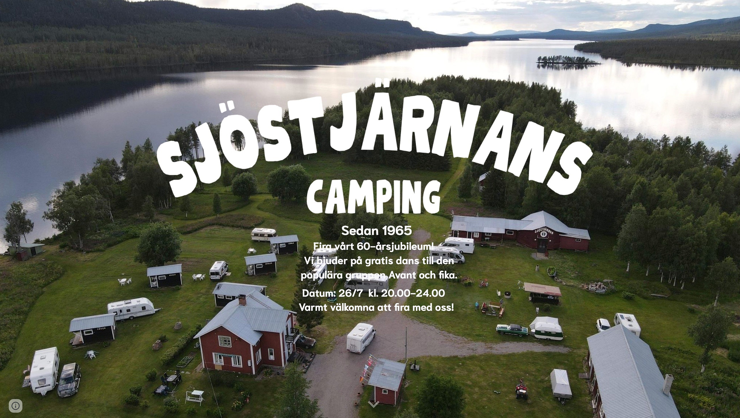 Sjöstjärnan firar 60 år, som dans- och campingplats,