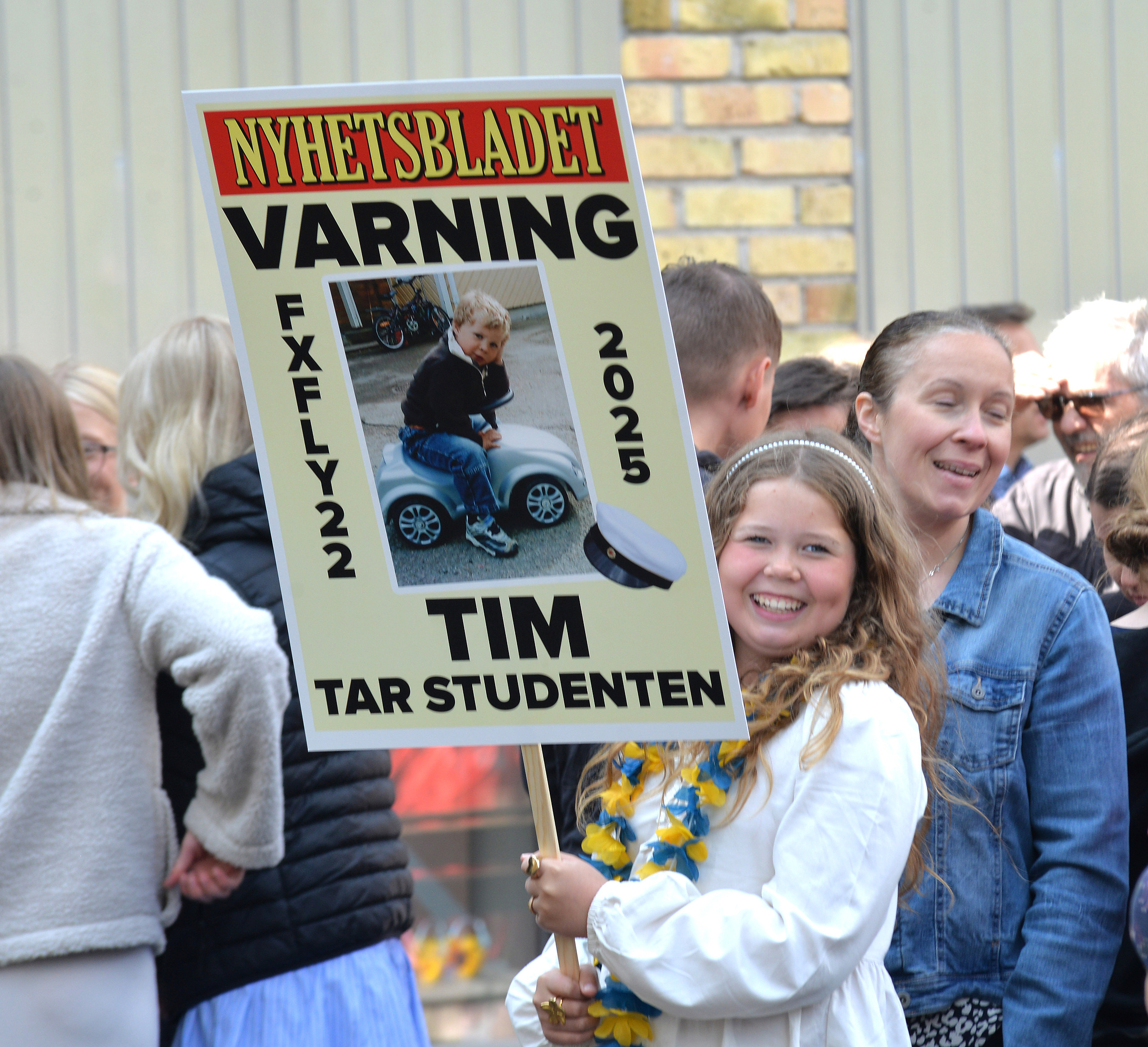 Utspring, studenten, Sandbackaskolan, gymnasium, gymnasieskola, skylt