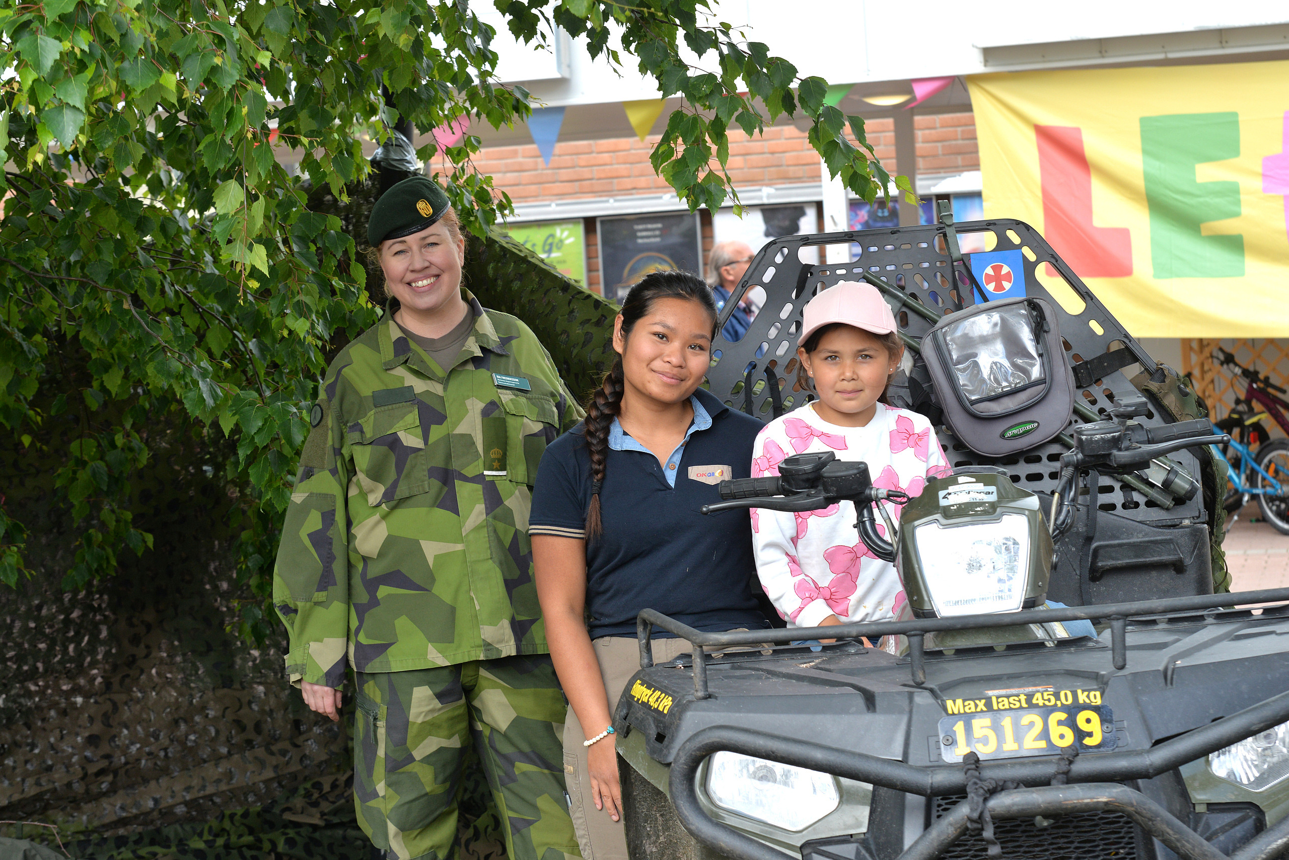 Lets Go Arvidsjaur, Let´s Go, Lets go Kids, barn, k4, militär, Försvarsmakten, Ida Fredriksson, informationschef på K4, Anchitta Borta, Gina, fyrhjuling.