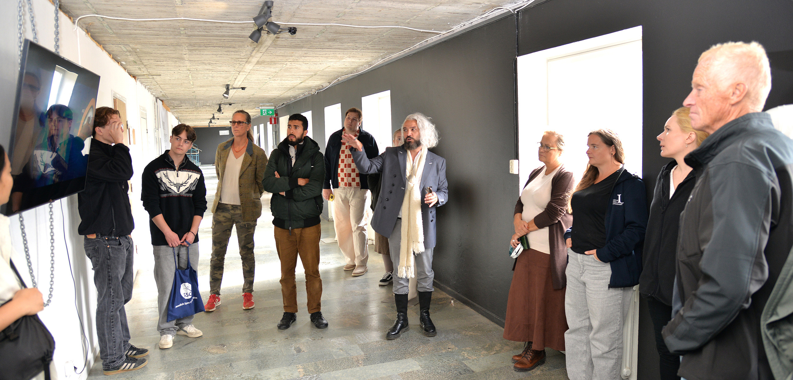 Inspirationsdag i Moskosel, utveckling och samverkan för landsbygder, SMALL, Smarta Livskraftiga Landsbygder, -Moskosel Creative Lab är som ett ”Silicon Valley” för konstnärer, säger Goncalo Rodrigues Marques, tv i bild.
