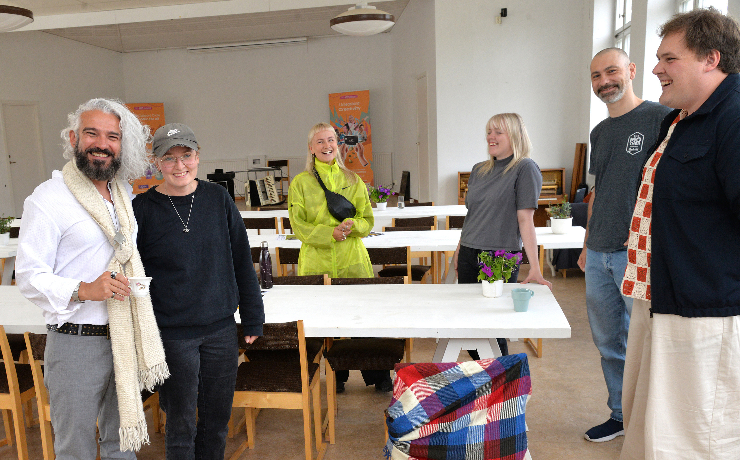 Inspirationsdag i Moskosel, utveckling och samverkan för landsbygder, SMALL, Smarta Livskraftiga Landsbygder, -Moskosel Creative Lab är som ett ”Silicon Valley” för konstnärer, säger Goncalo Rodrigues Marques, tv i bild.