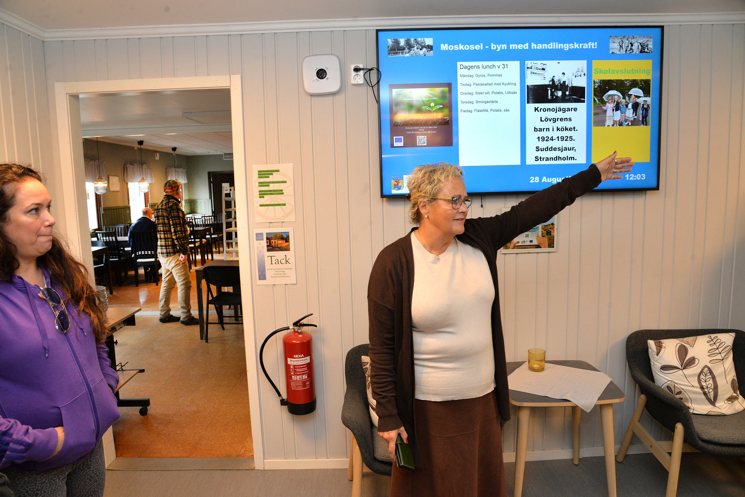 Navet i Moskosel, informationsskärm, digital skärm, Sofie Lundberg Nilsson,