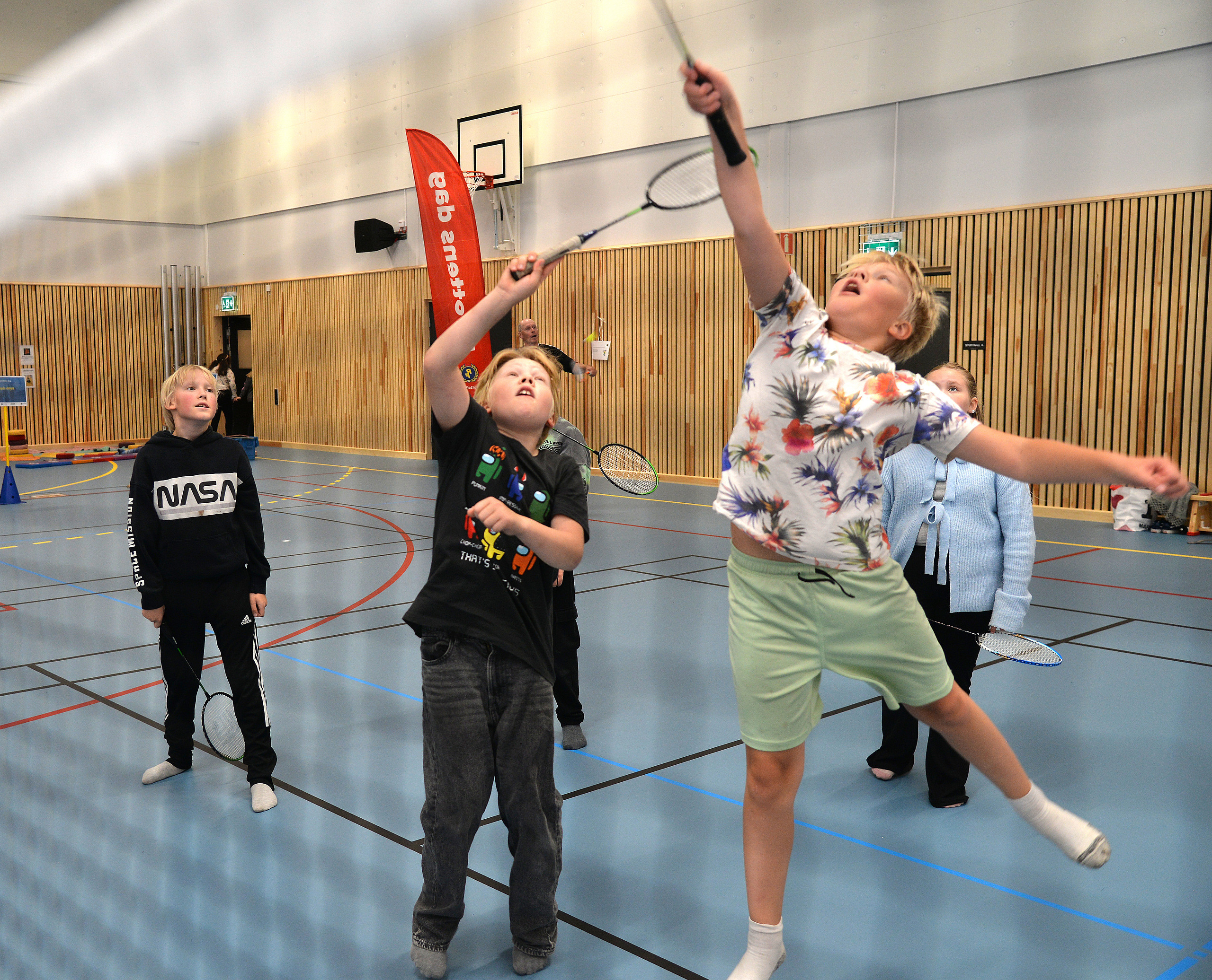 Idrottens Dag, sporthallen, Sisu Norrbotten, badminton