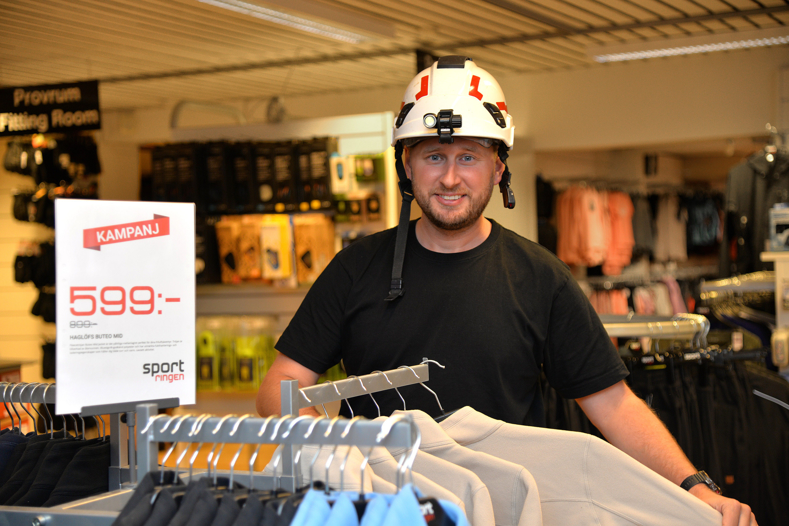 Nicklas Boman, Sportringen, deltidsbrandman, Brandman på jobbet, kampanjdag