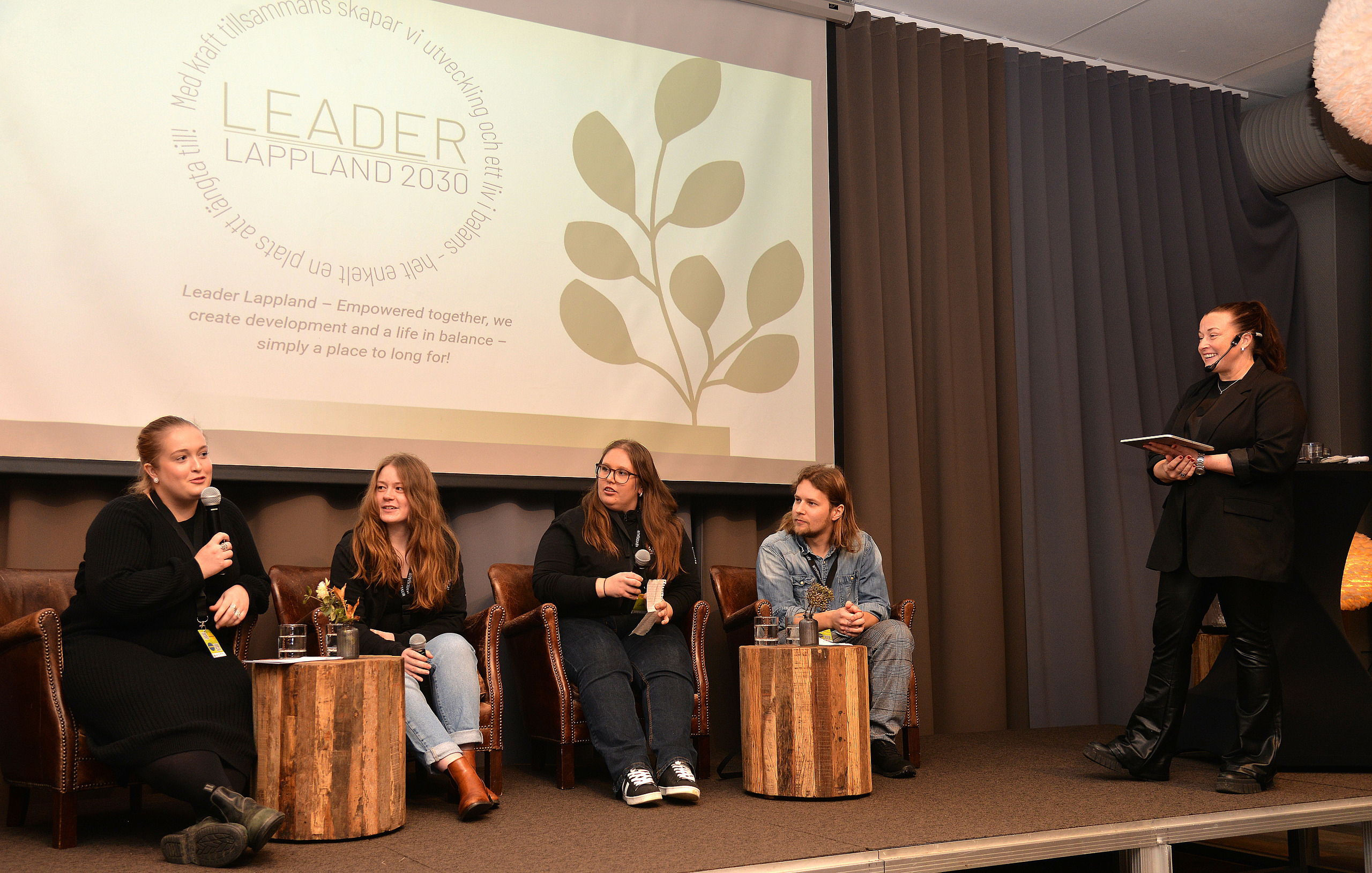 Panel, debatt, Leader Lapland UNGA
