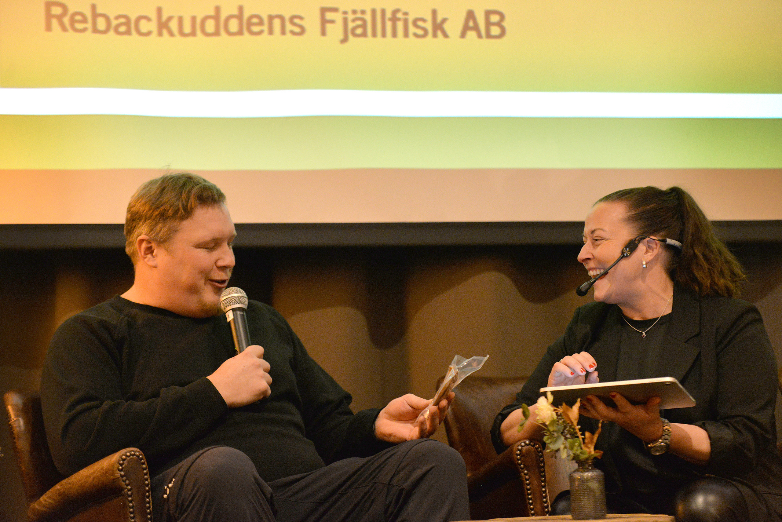 Johan Sundström, Rebackuddens Fjällfisk AB och konf Petra Malm