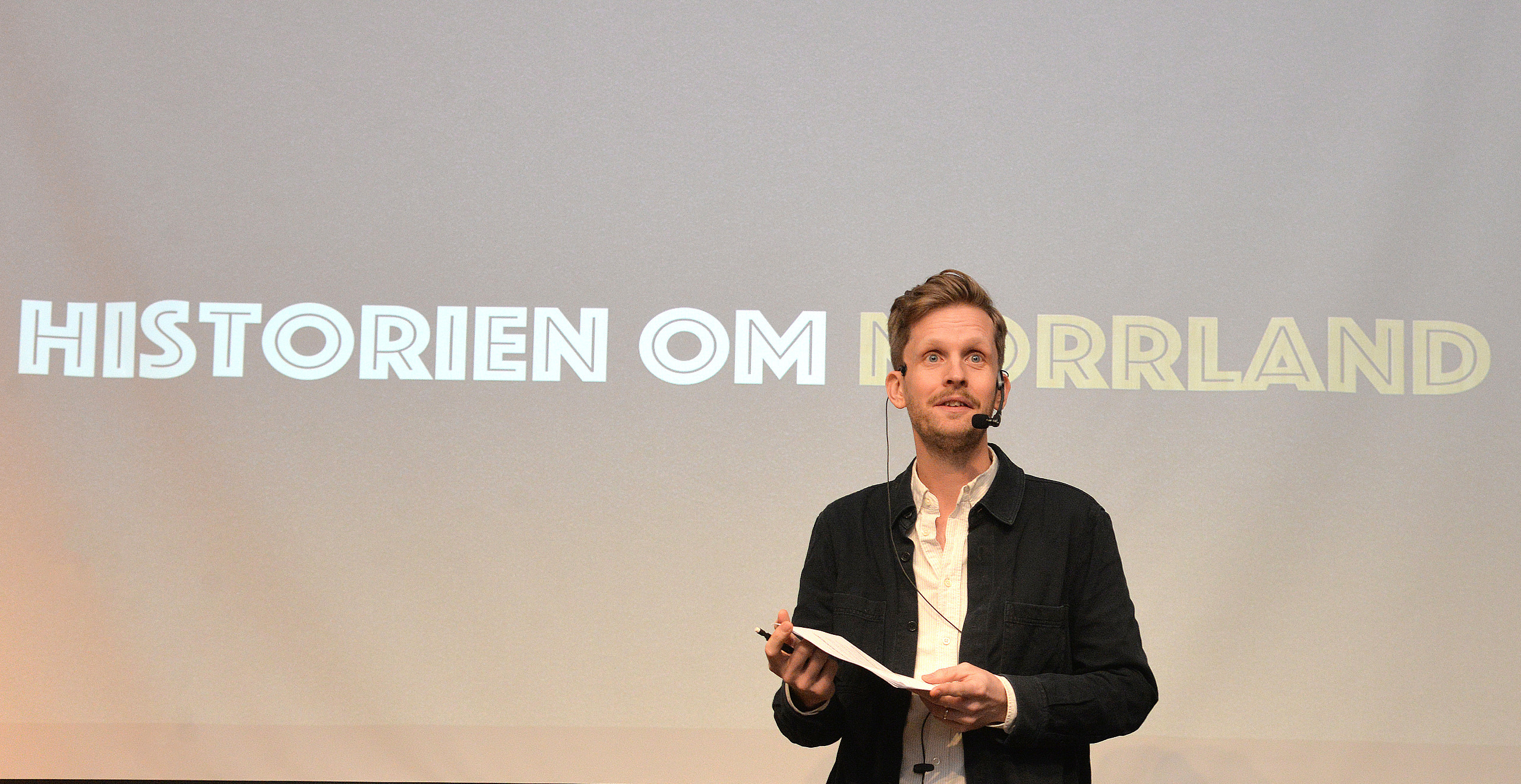 Robin olovsson, författare till historien om Norrland 1 och 2, historiepoddare och lärare, från Arvidsjaur, Årets Arvidsjaursbo, Landsbygdskonferens 202510234-24