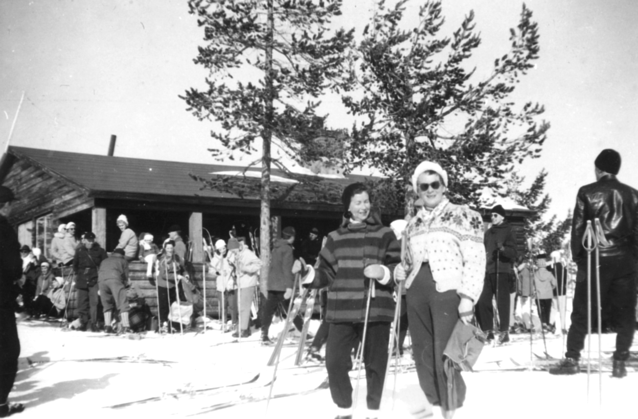 Vittjåkk. liften, skidor, slalom, alpint, 1940-tal