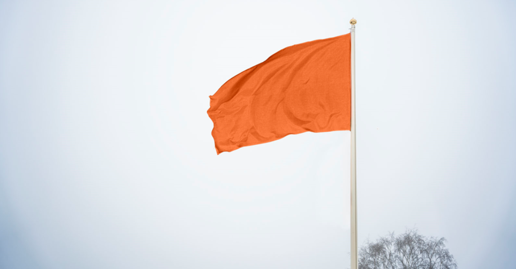 Orange flagga, orange day, våld i nära relation, en vecka fri från våld