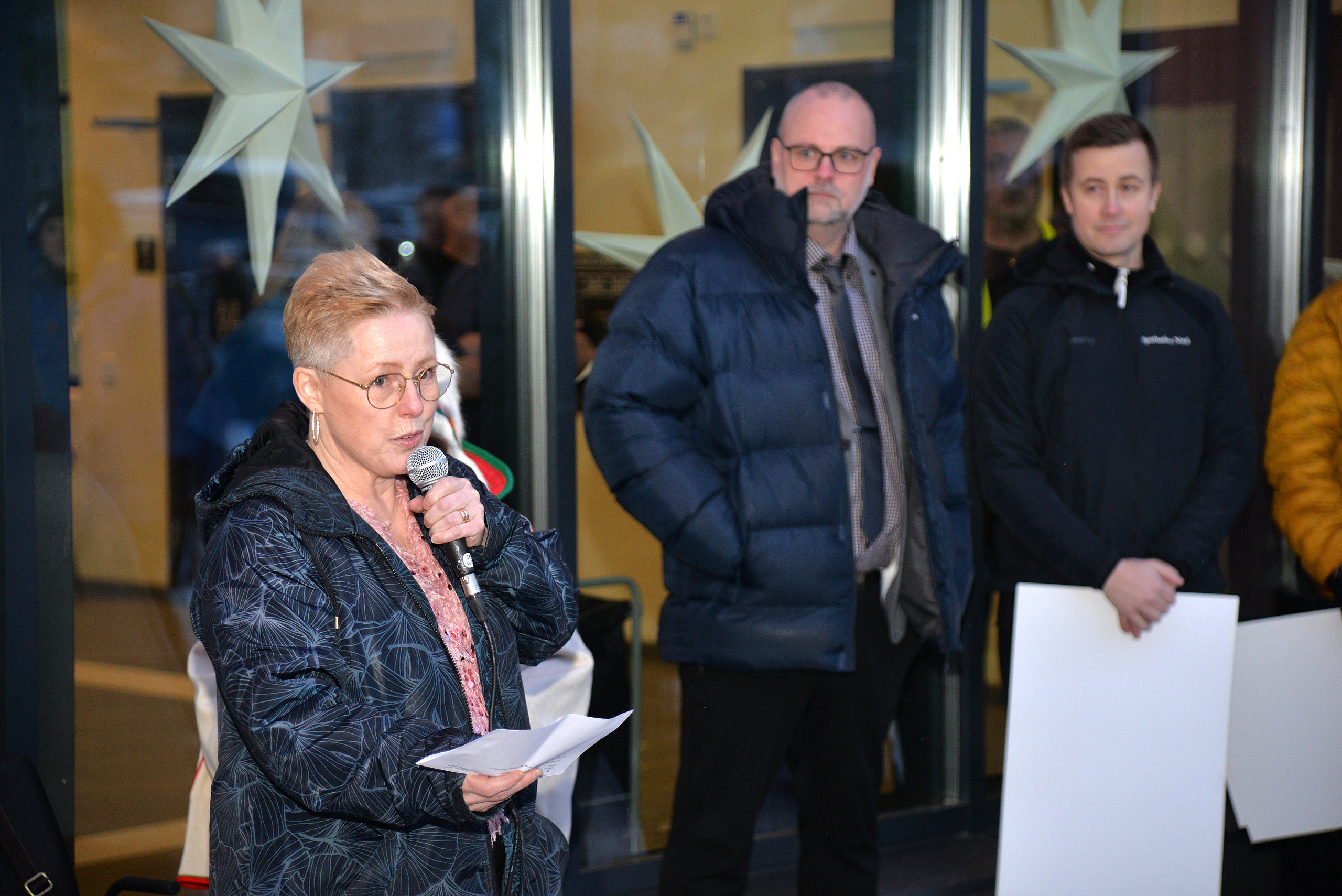 Pyttan, Kristina Bäckström, Invigning av Sparbanken Nord Sport- och simhall, foto Kent Norberg, 2025-12-06