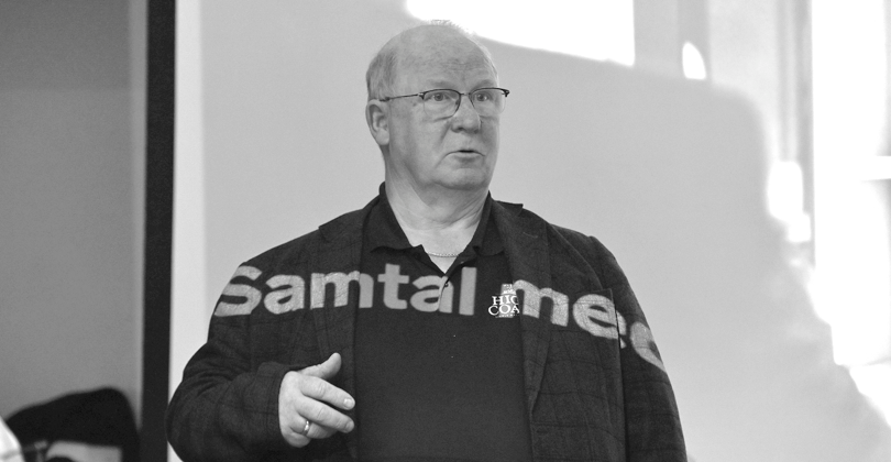 Gerry Axtelius, ordförande i lokala FR, presenterade deras arbete och samarbeten: "Vi är en påverkansorganisation och försöker jobba nära såväl Nyföretagarcentrum som kommunen.
